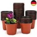 KINGLAKE 100Stück 10CM pflanztöpfe pflanzentöpfe anzucht blumentopf Plastik kl