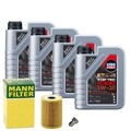 Motoröl 5W30 LIQUI MOLY Top Tec 4300 4L+MANN Ölfilter+Ölablassschraube