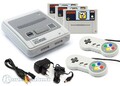 Nintendo SNES - Konsole + 3 Gratisspiele + 2 Controller + Zub.