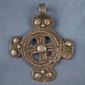 Antiker äthiopischer Kreuz Anhänger aus Silber: Klassische Schönheit