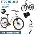 28 Zoll Cityräder 20AH E-Bike 250W Elektrofahrrad 36V E-MTB Pedelec TTGO HZ-28ST