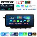 2K DSP 12,3" Android 14 Autoradio 4G+64GB 4G GPS Navi WiFi für MERCEDES GLK X204