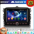8-Kern 64GB Android 14 Autoradio GPS Navi für Fiat 500L DAB+ CarPlay CANbus Wifi