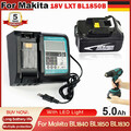 Ersatz für Makita Akku BL1850B 18 Volt 5,0Ah BL1860B mit Ladegerät DMR112 DMR115