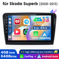 4+64GB Android 13.0 Autoradio GPS Carplay Für Skoda Superb II Kombi 3T 2008-2013