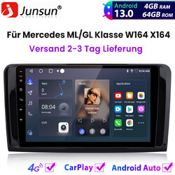 8-Kern DAB+ Android13 Autoradio Für Mercedes ML/GL Klasse W164 X164 CarPlay Navi