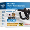 ANHÄNGERKUPPLUNG starr passt für VW Golf VI Variant 09-13 +7polig E-Satz ABE