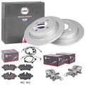 ABS BREMSSCHEIBEN + BELÄGE + SÄTTEL HINTEN passend für MINI R55 R56 R57 R58 R59