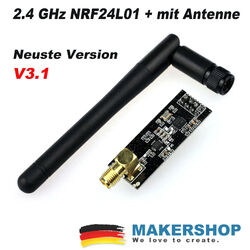 NRF24L01+ PLUS - PA LNA SMA Antenne Long Range Funk Modul Raspberry ArduinoDEUTSCHER HÄNDLER - 24h Versand aus DE - Rechnung+MwSt