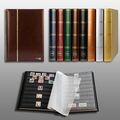 Prophila 60 schwarze Seiten Briefmarkenalbum Einsteckbuch wattierter brauner Ein
