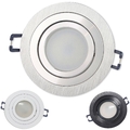 10x LED Einbaustrahler Set rund dimmbar 3W 5W 6,5W flach 230V Spot Lampe 75-85mm
