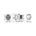 Kompressor Klimaanlage für Nissan Interstar Bus dCi 80 Primastar