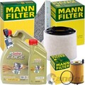 MANN INSPEKTIONSPAKET+6L CASTROL 0W-20 ÖL passend für AUDI A4 B9 A5 F5 30+35 TDI