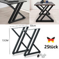 Hairpin Tischbeine 2er-Set Leg Tischgestell Möbelfuß Tischkufen Tischfüße Stahl