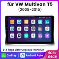 Android14 Autoradio Für VW Multivan T5 2008-2015 GPS Navi Carplay 4G+64GB 8-Core