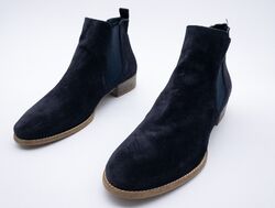 Tamaris Damen Chelsea Boots Stiefelette Ankle Boots blau Gr. 40 EU Art. 12299-30