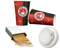 Kaffee Hartpapier + Deckel Coffee to go Becher 0,2l/0,3l Pappbecher Kaffeebecher