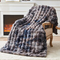 Kuscheldecke Sofa Kaninchen Plüsch Dicke Wohndecke Flauschig Couchüberwurf 80st