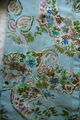 Zarte Bluse Nobelmarke RIANI 80gr Gr40 Blumen Paisley auf hellblau 100% BW-Voile