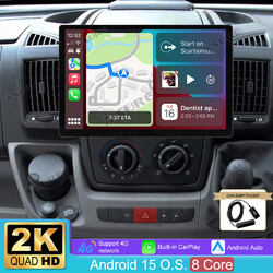DAB+13.1" Android 15 CarPlay 64G Autoradio Navi Für Fiat Ducato Peugeot Boxer