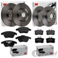 NK BREMSSCHEIBEN + BELÄGE VORNE + HINTEN passend für VW POLO 6R 6C Bj. 2009-2017