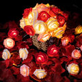 LED Lichterkette Rosen Blüten Innen Weihnachten Hochzeit Schlafzimmer Batterie