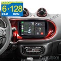 8-Kern Android 14 Autoradio 6+128G Carplay Navi GPS für Smart Fortwo 453 Low End