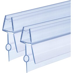 Duschdichtung, 2x80cm, , PVC, Dusche, Duschkabine, Ersatz, Wasserabweiser