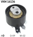 SKF Spannrolle, Zahnriemen VKM 16136 für DACIA INFINITI MERCEDES-BENZ