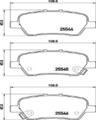 BREMBO Bremsbeläge Bremsbelegsatz hinten passend für Honda Stream