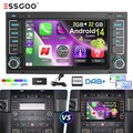 DAB+ Für VW Touareg 7L Transporter T5 Multivan  Carpaly Android 14 Autoradio GPS
