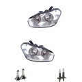 Halogen Scheinwerfer Frontscheinwerfer Set H7/ H1 für Ford C-Max inkl. Lampen