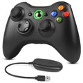Wireless Controller Für Microsoft Xbox 360 PC Windows 11 10 8 7 Gamepad Schwarz