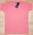 ZERO Shirt Gr.40 rosa koralle himbeer Pullover Leinen Kurzarm Set ++Neu++