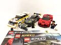 LEGO Speed Champions 75877 + 76897 + 76895 Mercedes Audi Ferrari Set 3 Stck Top