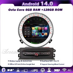 6+128GB 8-Kern Android 14 CarPlay Autoradio GPS DAB+IPS Navi BMW Mini Cooper R56