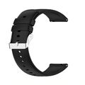 Silikon Ersatz Uhrenarmband Schwarz Smart Gummi Band Uhr 16 | 18 | 20 | 22 mm
