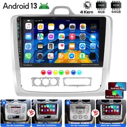 Für Ford Focus II MK2 2004-2011 GPS Navi Android13 Autoradio 4+64G Apple Carplay