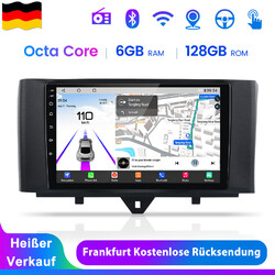 Für Benz Smart Fortwo 451 05-2015 Carplay Android 13 Autoradio GPS Navi WIFI KAM
