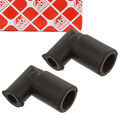2x FEBI Entlüftungsschlauch Kurbelgehäuse für MERCEDES OM601/602/603 6010160381