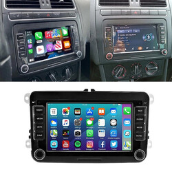 7" Apple Carplay Android 14 Autoradio GPS Navi Für 2 DIN VW GOLF 5 6 Passat Polo