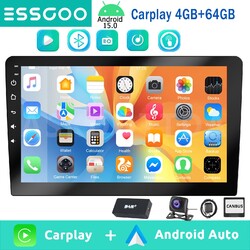 Android 15 Autoradio 10.0"Chat GPT 2 Din GPS NAVI WIFI Bluetooth RDS DAB+ Kamera