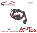 ABS SENSOR DREHZAHLFÜHLER PAAR HINTEN AUTLOG AS4168 2PCS I FÜR VW SHARAN
