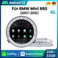 7” Android13 Autoradio Carplay Für BMW MINI R52 R56 R60 GPS DAB+ WIFI BT SWC 4G