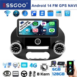 12.3"Android14 Autoradio 6+128G Für Benz Vito W447 14-24 GPS Navi 4G 8-Kern DAB+