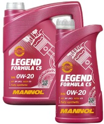 5+1 Liter MANNOL Legend Formula C5 Motoröl 0W-20 dexos1 MB 229.71 BMW LL-17FE+ 