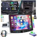 10.1" 4+64GB Android 14 Apple Carplay Autoradio 1 DIN GPS Drehbar Bildschirm Kam