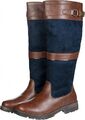 Damen Winterstiefel Reitstiefel Meghan HKM Teddy Futter dunkelblau braun 36-42