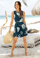 Beachtime Strandkleid mit Blumenprint, blau. Gr. 34. NEU!!! SALE%%%