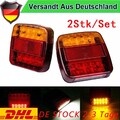 2X Anhänger Rücklicht LED Hänger Rückleuchte Heckleuchte Rückleuchten PKW/LKW